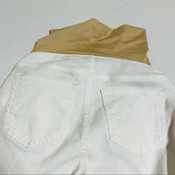 LOFT petites maternity white skinny jeans - Picture 8 of 10